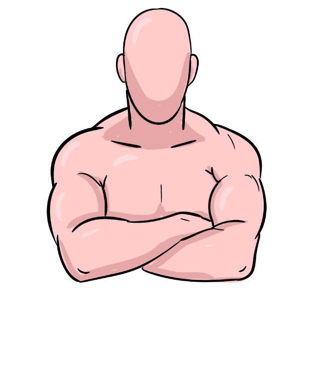 How to draw arms crossed